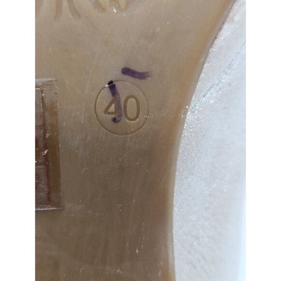 La Pinta Gold Metallic Ballet Flats Women's Size 40/USA 9 Boho School Preppy - Picture 7 of 9